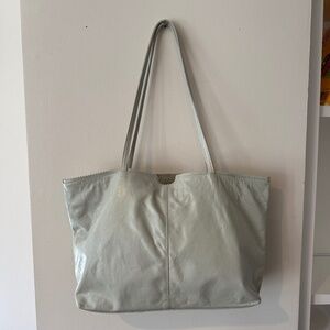 LATICO Womens Leather Lightweight Boho Classic Demure Light Blue Tote Zip